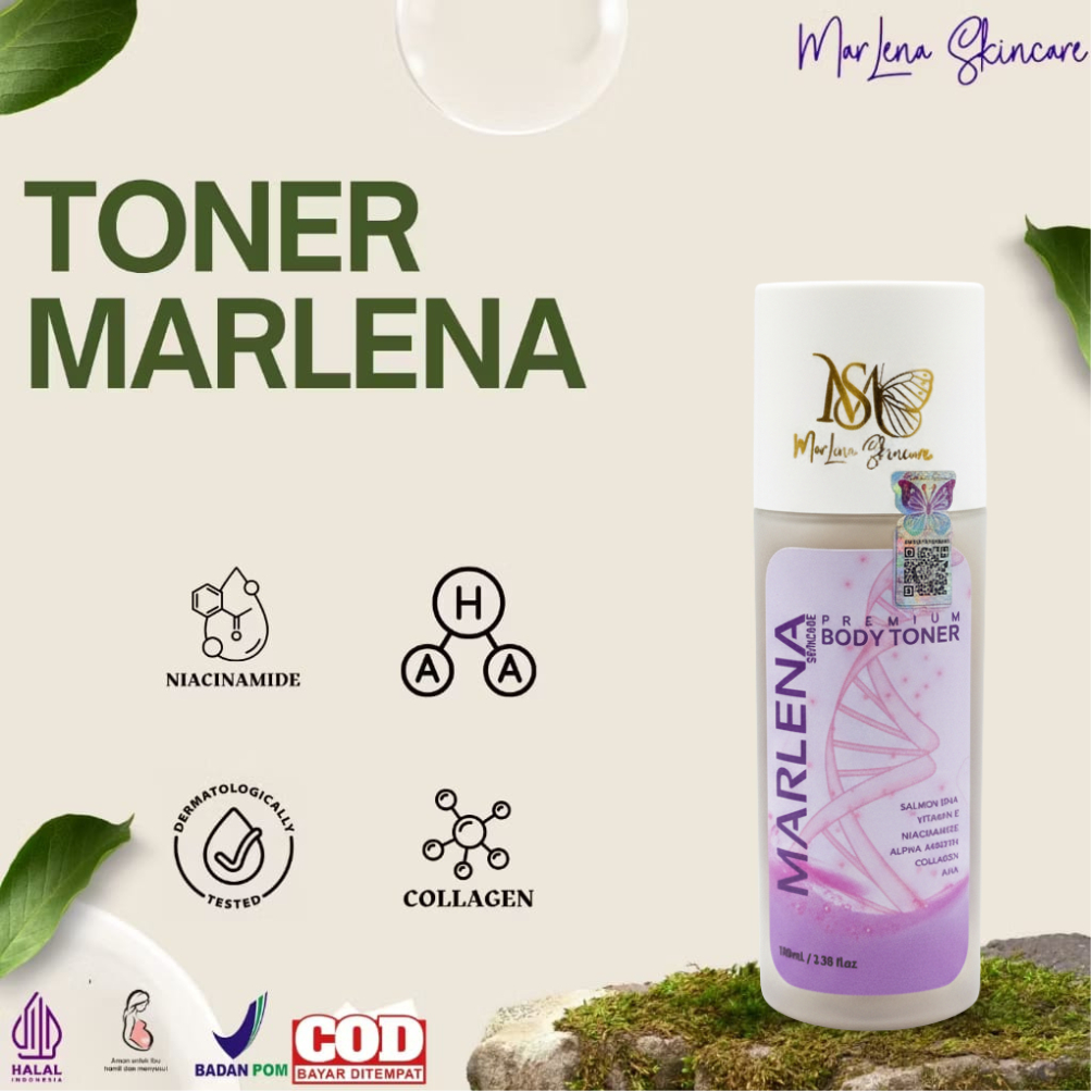 MARLENA SKINCARE HB BOOSTER EXSTRA DOSISTONER YUZU WITH COLLAGEN TONER STRONG ANGGURBODY SOAP ARBUTI