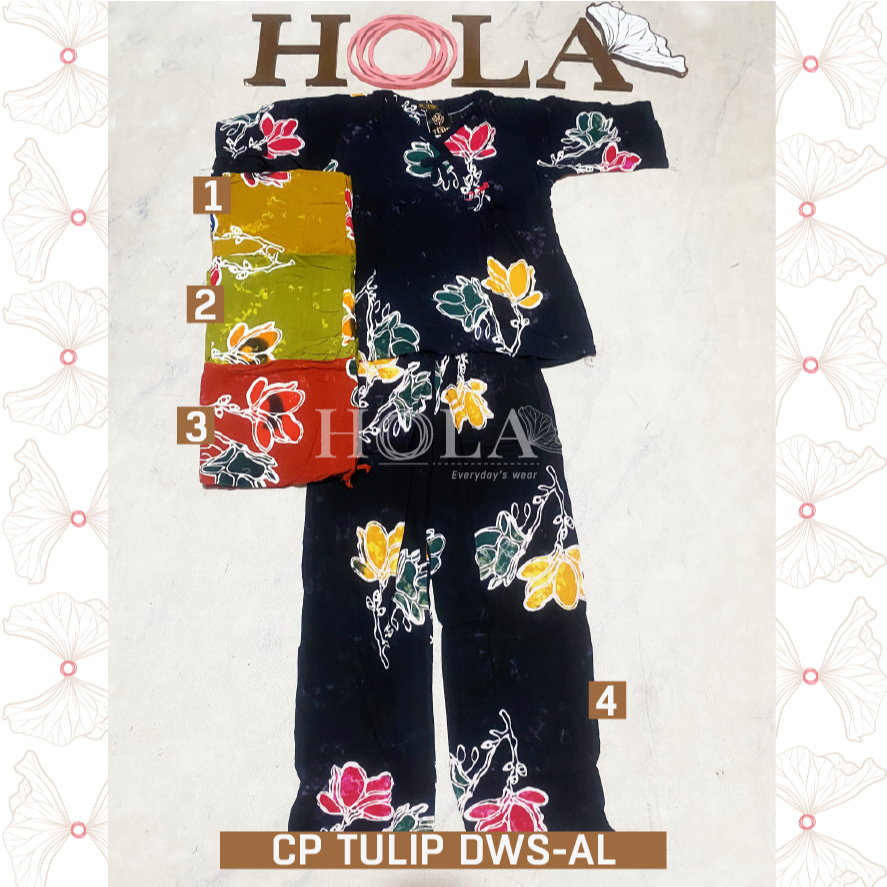 HOLA_FASH | CP DEWASA SUNAN RAYA, CP TULIP, SETELAN BATIK MOTIF CETAK, BATIK CETAK