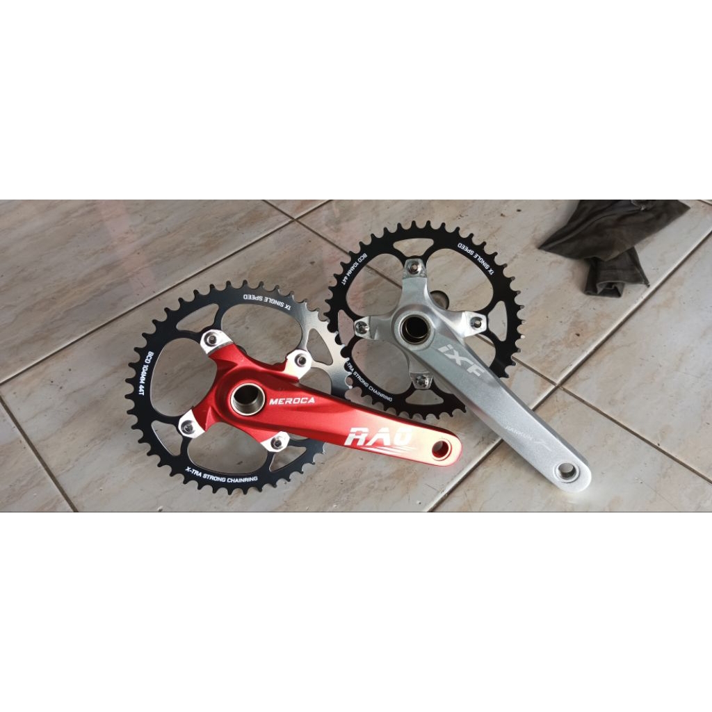 crank ht2 meroca rao ixf fullset komplit chainring dan bb dan strummer