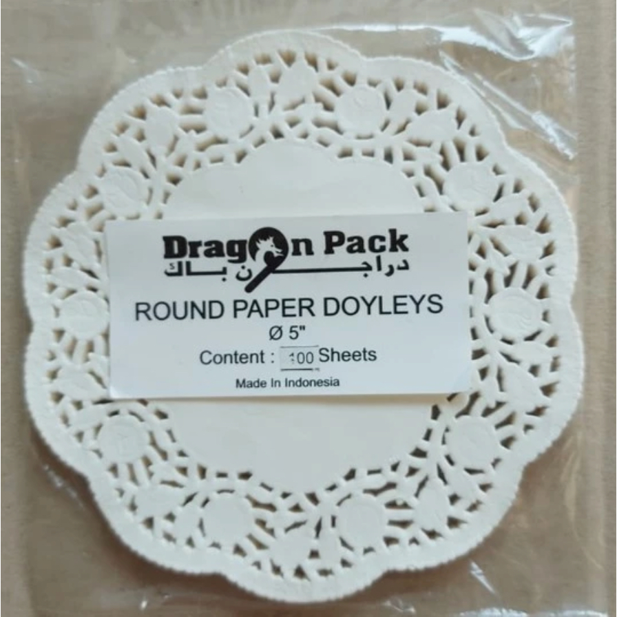 UNICORN - Kertas Paper Doilies Putih | Alas Renda Kertas Renda Bundar Bulat