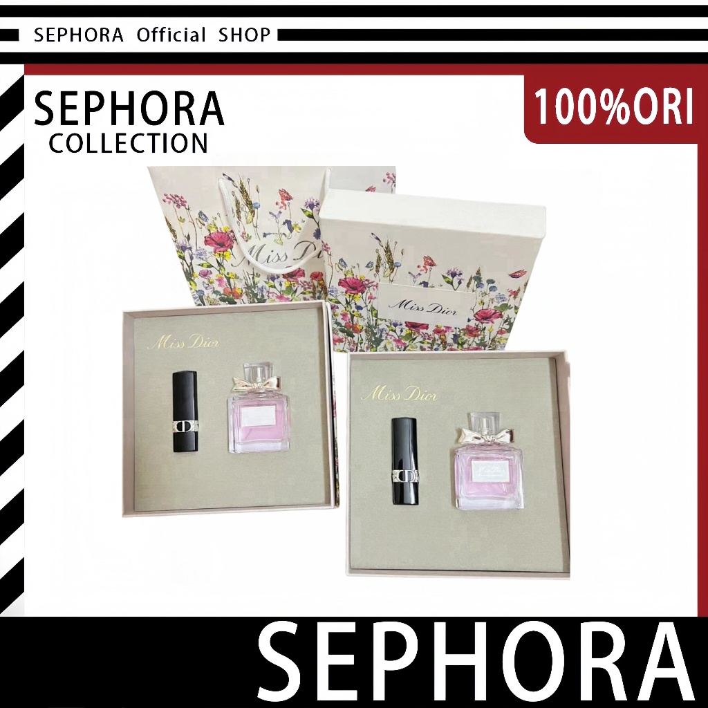 Dior Parfum Gift Set original |Miss Dior EDT 50ml +Dior lipstik Velvet #720 3.5gr Miss Dior Blooming