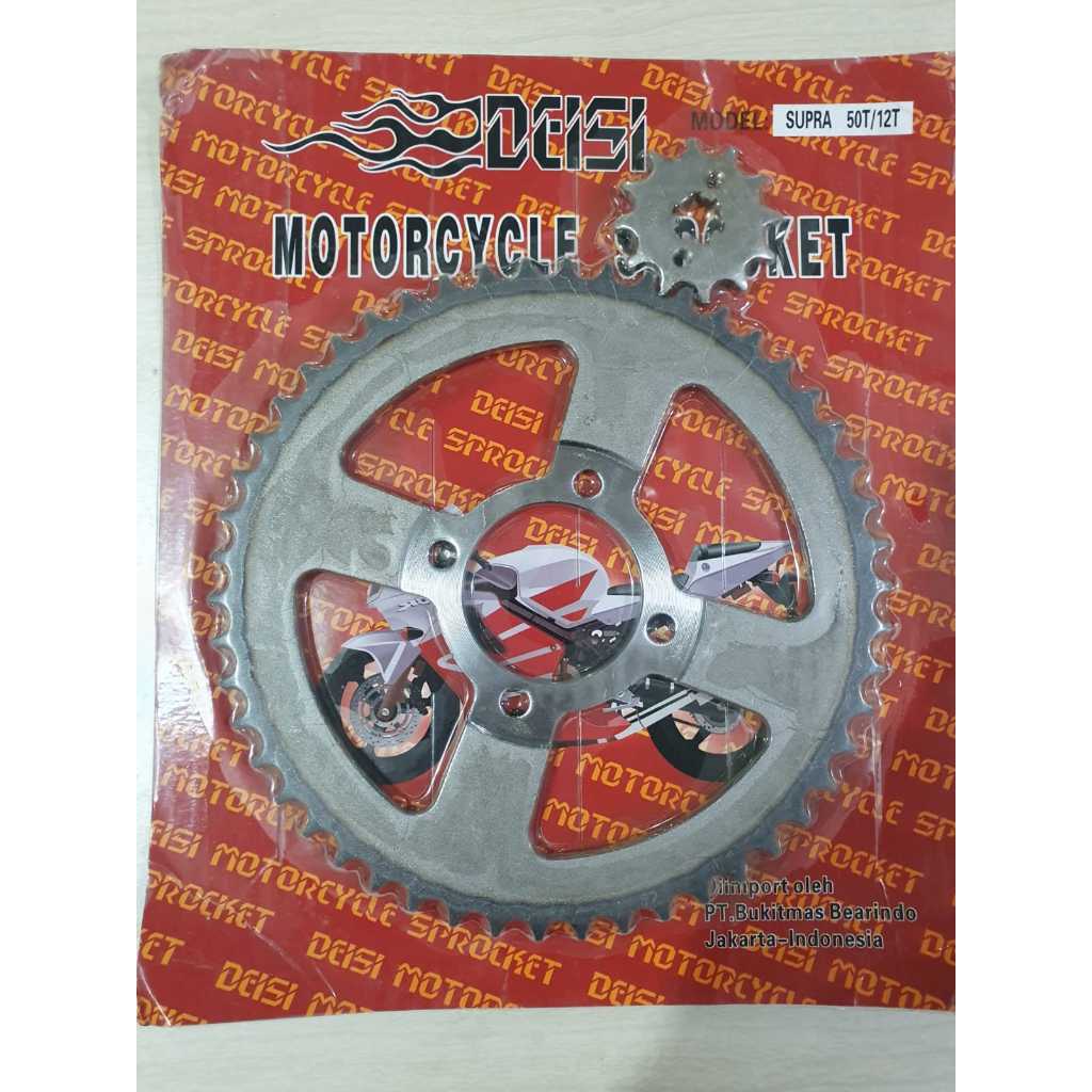 Gear Gir Press Set Depan Belakang BESAR Supra Lama 100 X XX Fit Lama Old 45T 50T 55T