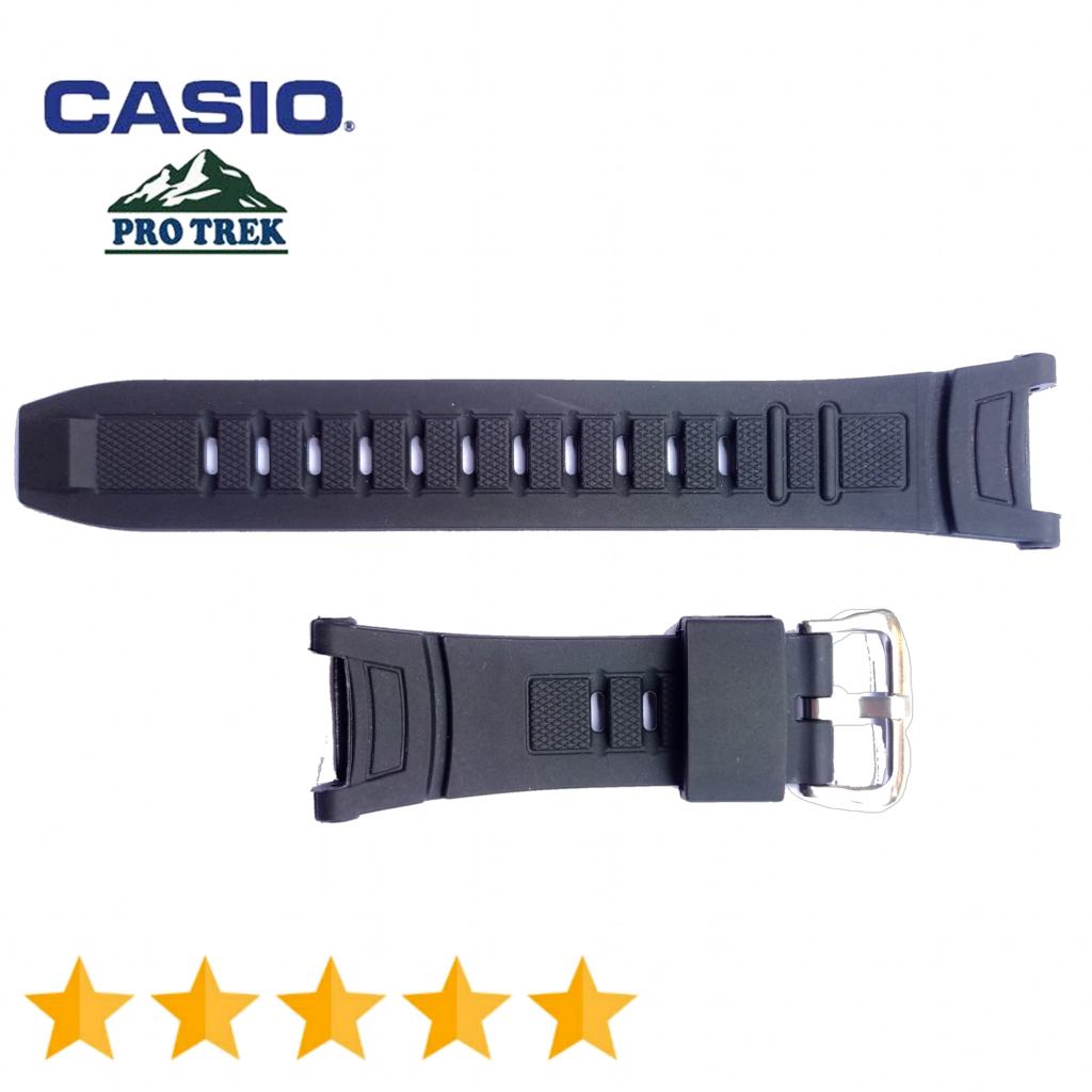 Tali Jam Tangan Casio Protrek 130 Prg130 PRG-130 Prg 130 rubber tali jam CASIO Protrek PRG 130 Hitam
