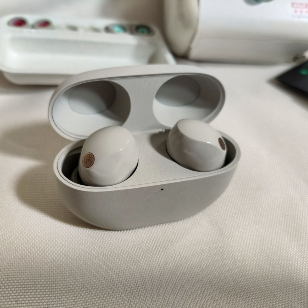 TWS Sony WF-1000XM5 Platinum Silver Second Original