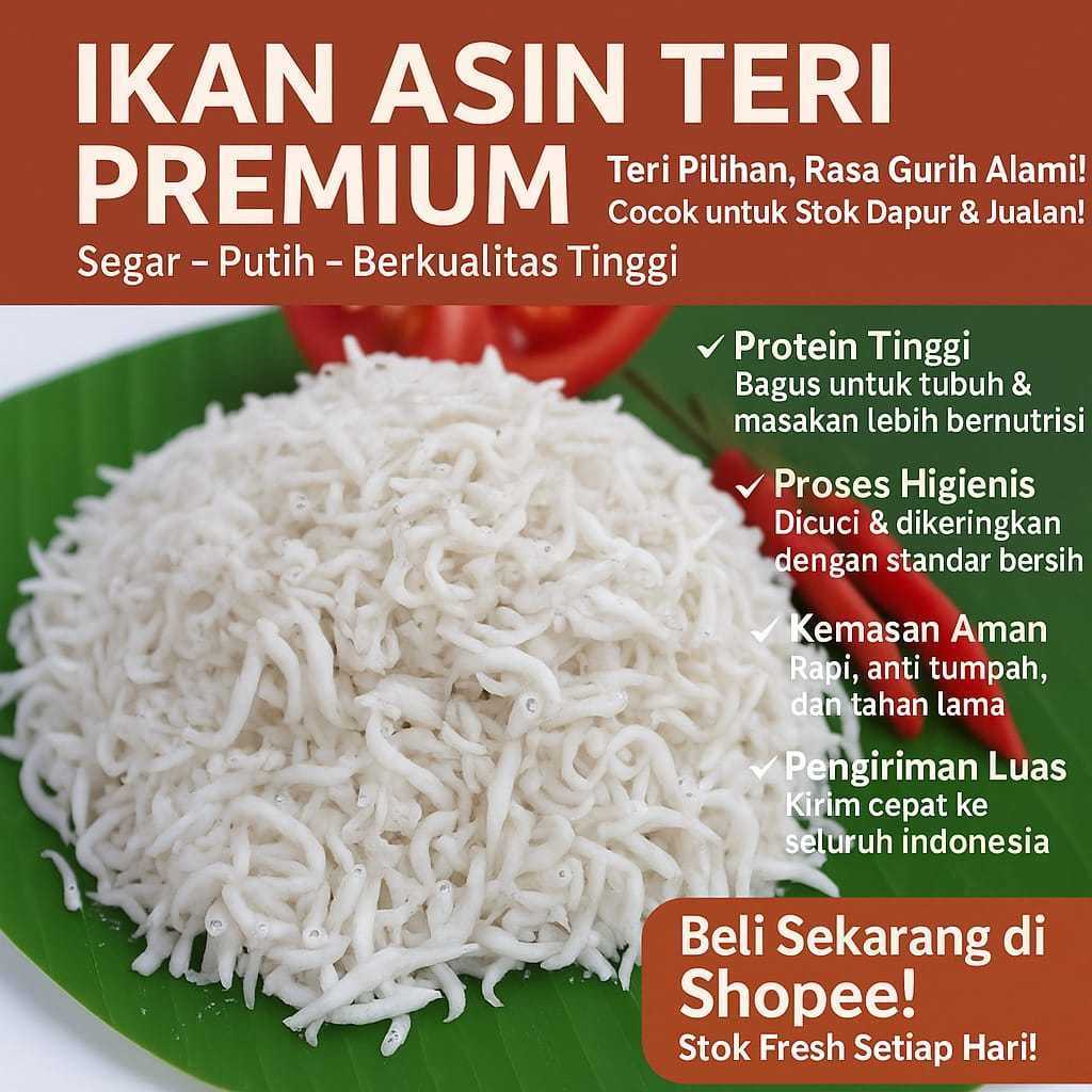 Ikan Teri Nasi Medan / Teri Toge Asli Kualitas Super Premium