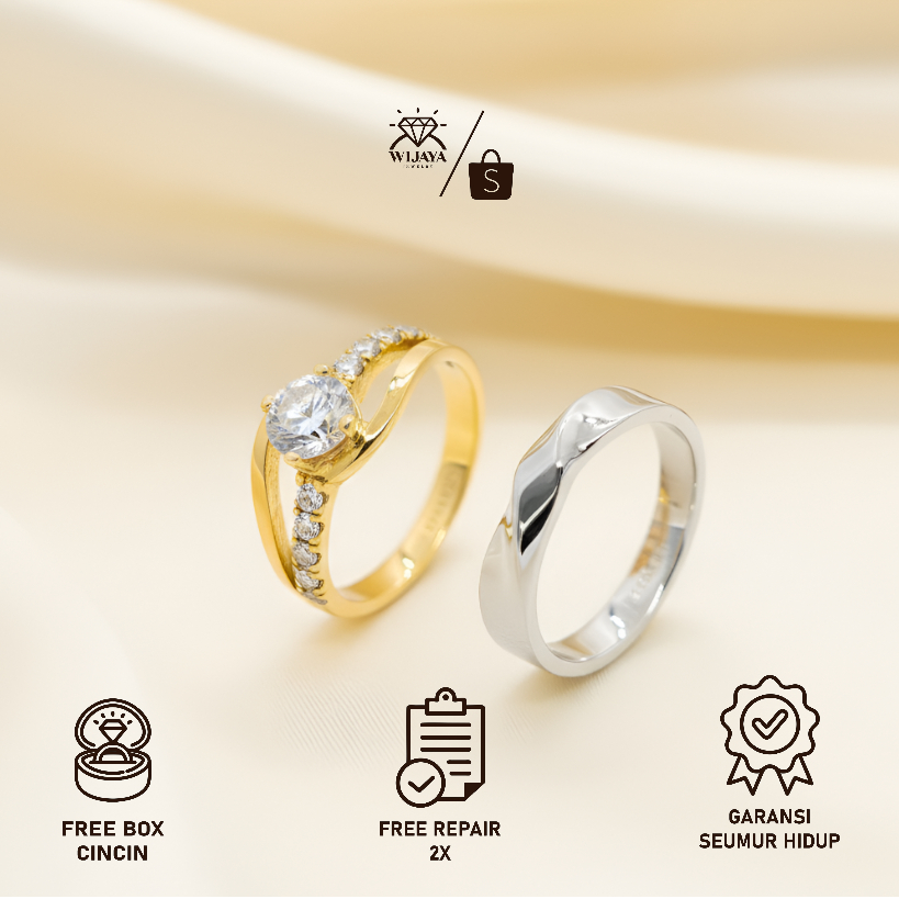 WEDDING RING CUSTOM BAHAN PERAK