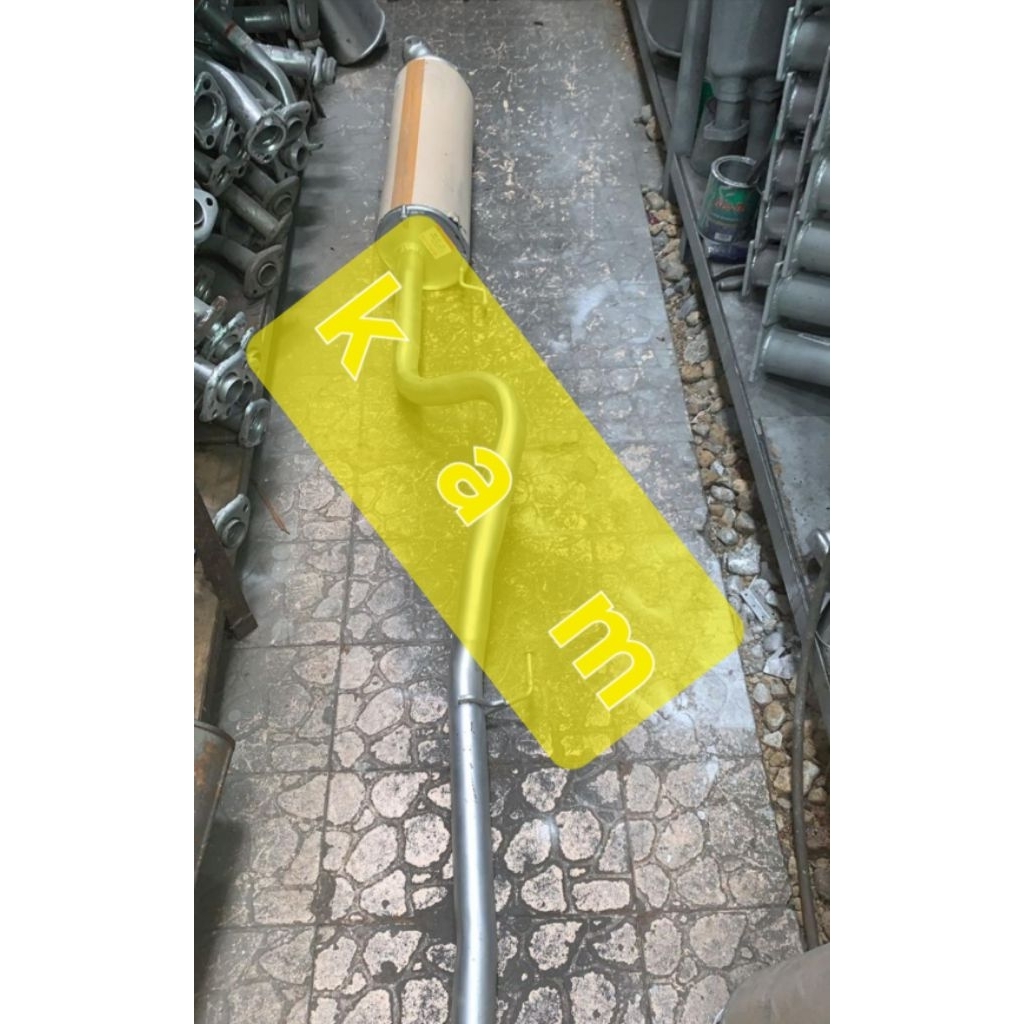 tabung knalpot muffler kijang kapsul diesel solar 2L lsx lgx krista diesel long chasis(pakai cargo)