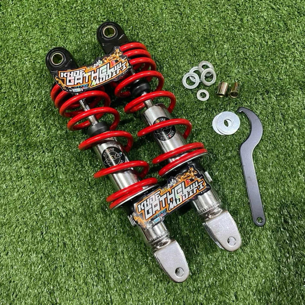 Shockbreaker shock belakang red 280mm nouvo aerox old shock belakang 280mm aerox 155 nouvo