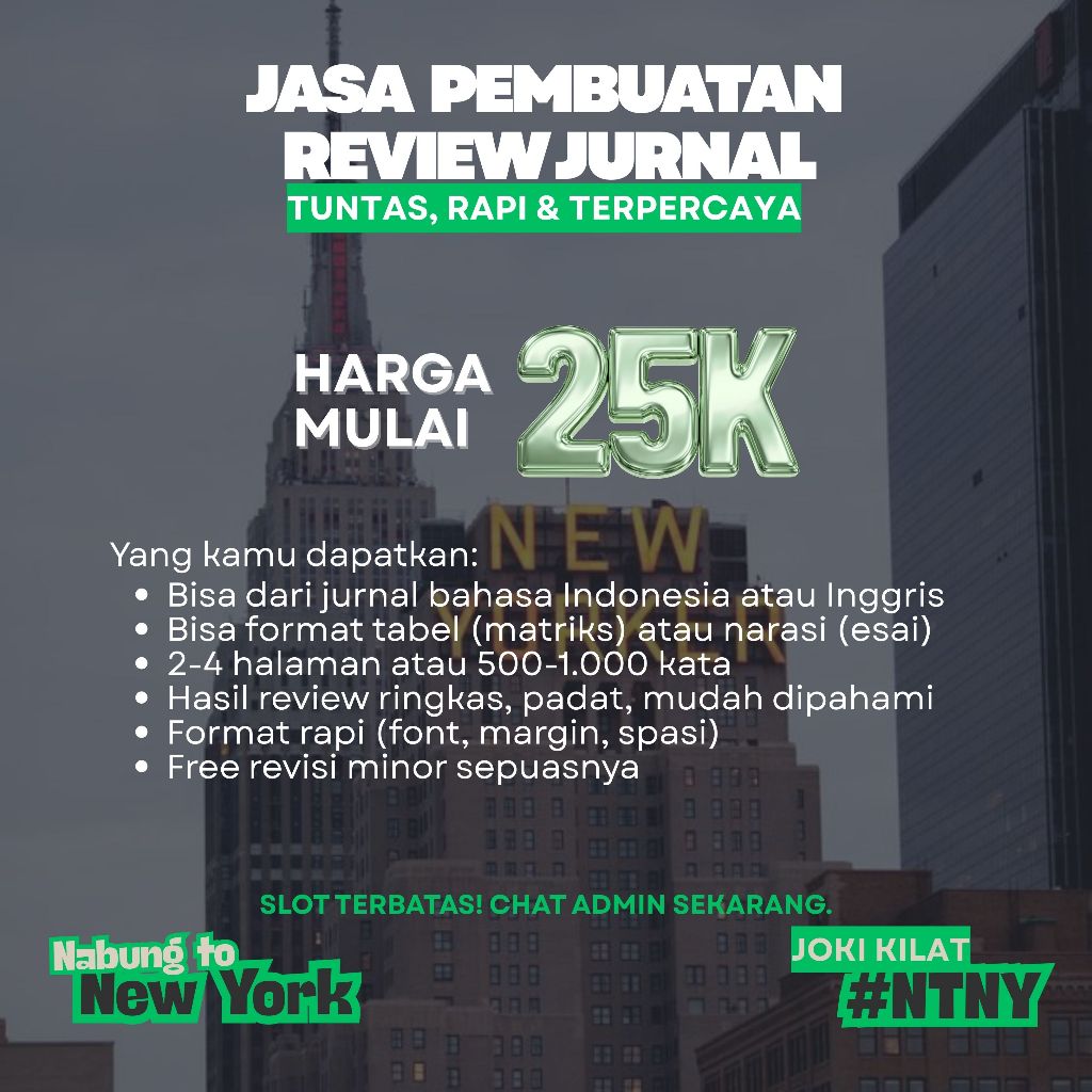 Jasa Review Jurnal, Resume Jurnal Ilmiah - Cepat & Akurat