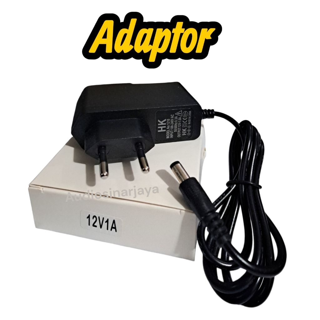 Adaptor 12v 1 A power adapter 2V 1Ampere multifungsi