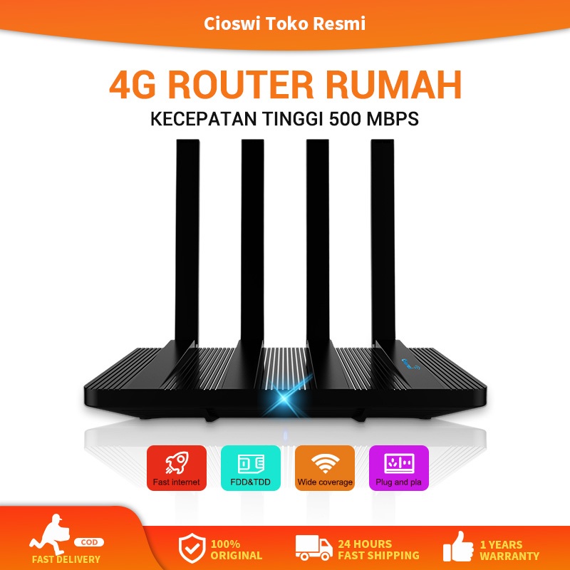 Cioswi Router dual-band| Modem  | 4G WiFi | 1500Mbps | LTE Router | All Operator | SIM Card |