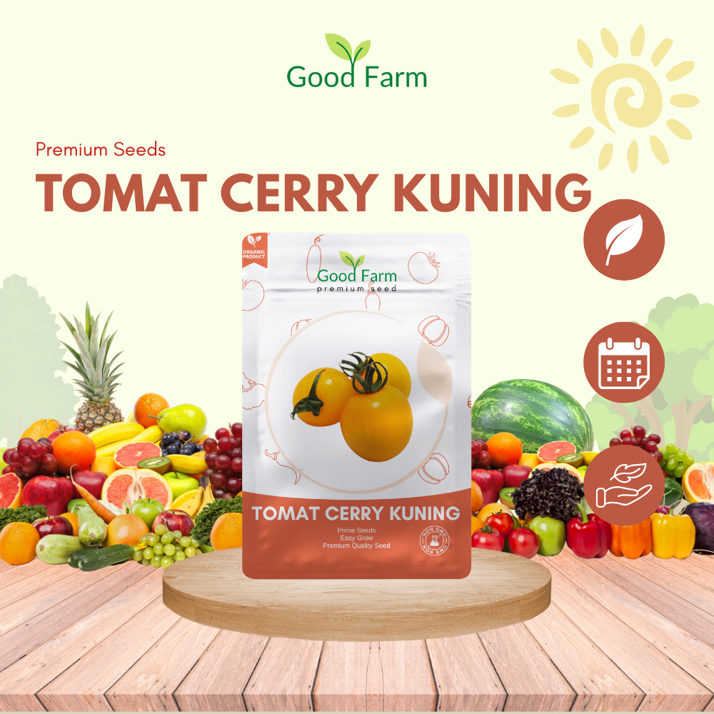 GoodFarm - Benih Tomat Ceri Kuning  Premium Kemasan Urban Farming