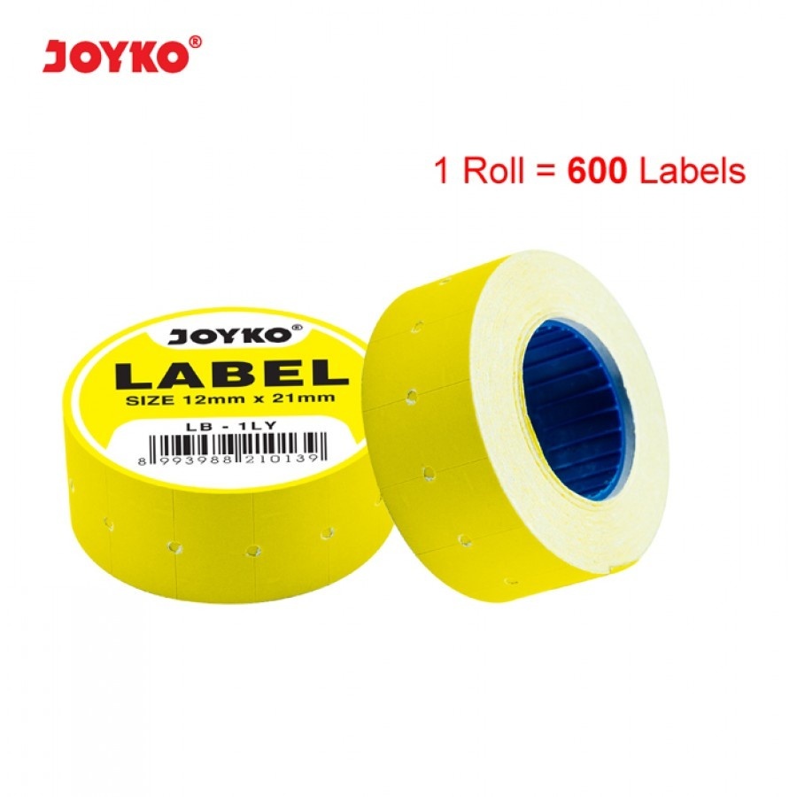 ( 1 ROLL ) Label Harga Joyko LB - 1LY 12 x 21mm / Price Label Joyko LB - 1LY
