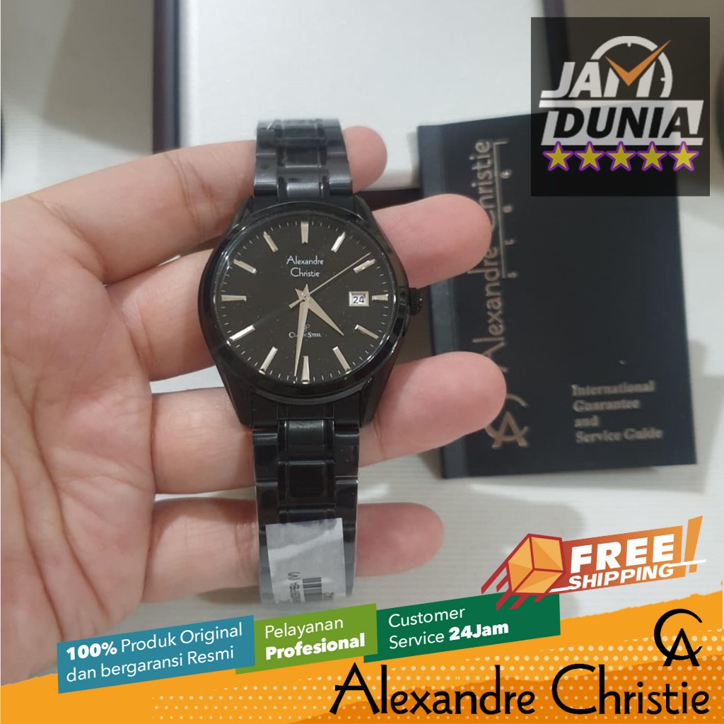 JAM TANGAN PRIA ALEXANDRE CHRISTIE CLASSIC STEEL ORIGINAL 8681 AC 8681 AC8681 ACF8681 JAM AC CLASSIC