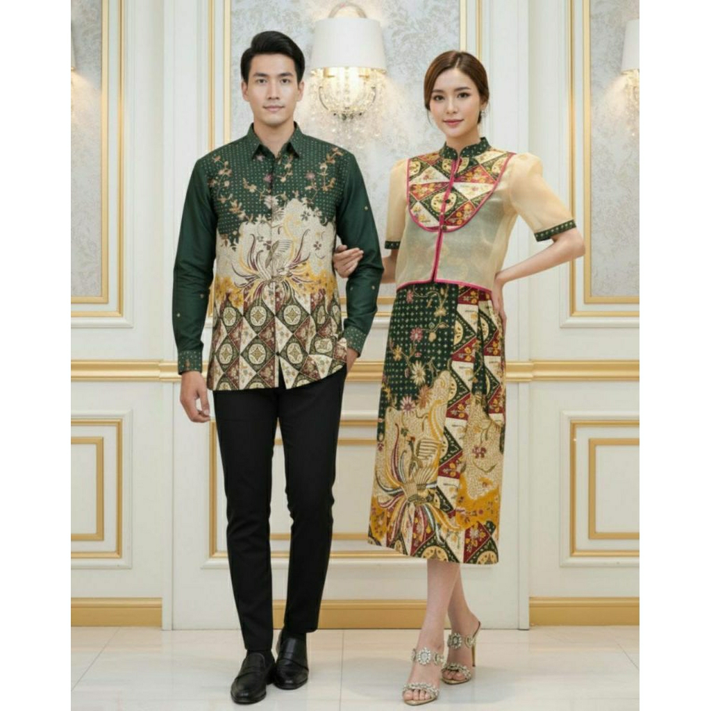 Hijau Batik Couple Patchwork
