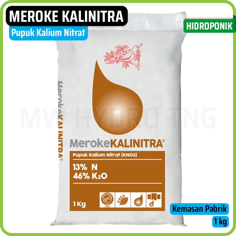 Pupuk Kalium Nitrat Kristal Putih 1 kg untuk Hidroponik