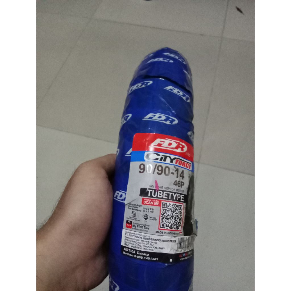 Ban Luar Biasa/Non Tubeless FDR ukuran 80/90 dan 90/90 Ring 14