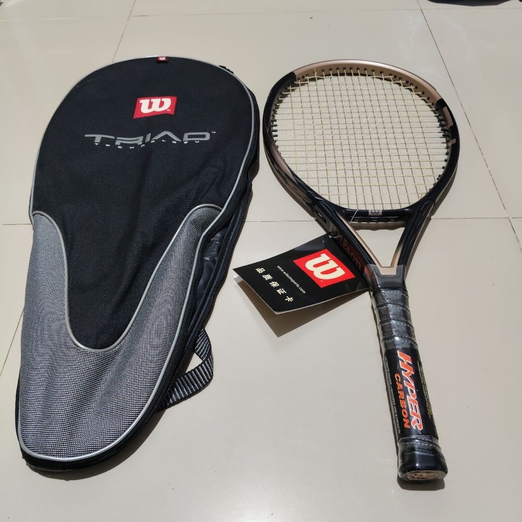 Raket Tenis Wilson TRIAD 2 Hyper Carbon Original
