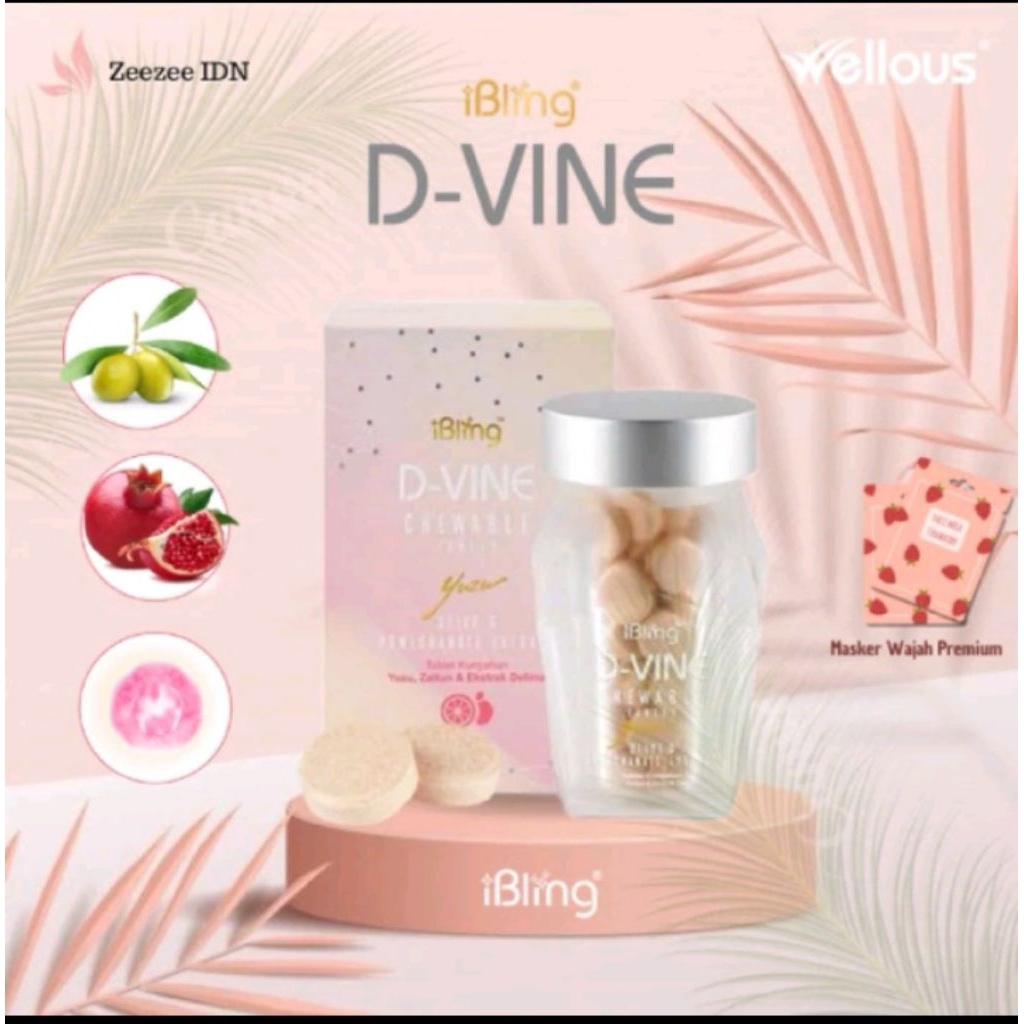 D VINE COLLAGEN ORIGINAL ISI 40 BUTIR PERMEN ECERAN BERKHASIAT