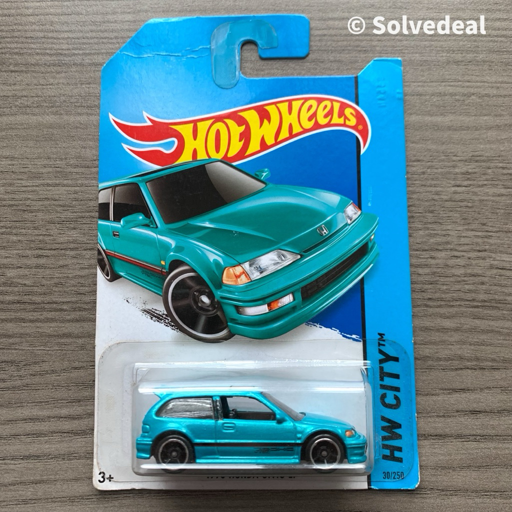 Hot Wheels 1990 Honda Civic EF 2014 Hijau