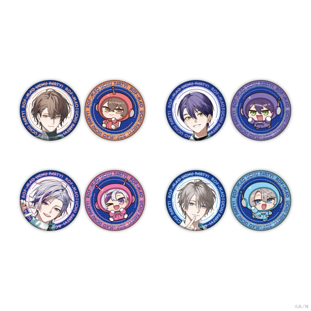 [PO] ROF-MAO UCHU PARTY 4th Anniv Can Badge Set