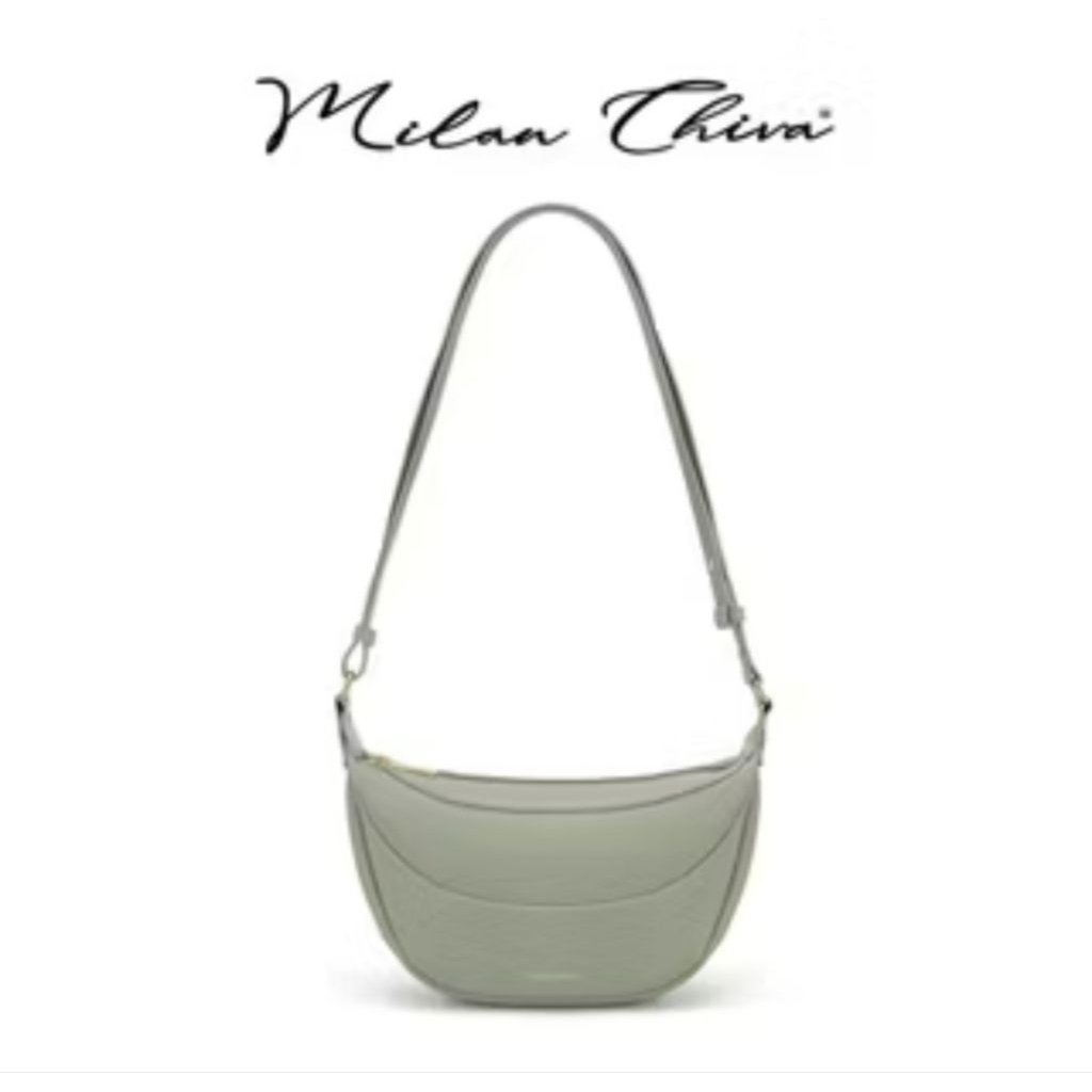 NEW SLING BAG MILAN CHIVA ORI GREEN HIJAU sabit bag Sling bag tas ketek moon bag tas murah kekinian 