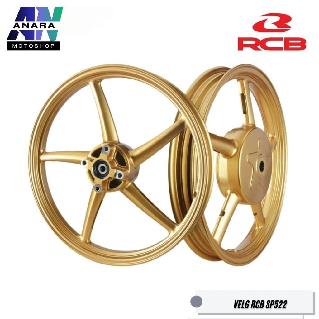 VELG MIO RCB SP522 GOLD VELG RCB SP522 MIO GOLD RING 14 VELG RACING RCB MIO SPORTY/SMILE SP 522