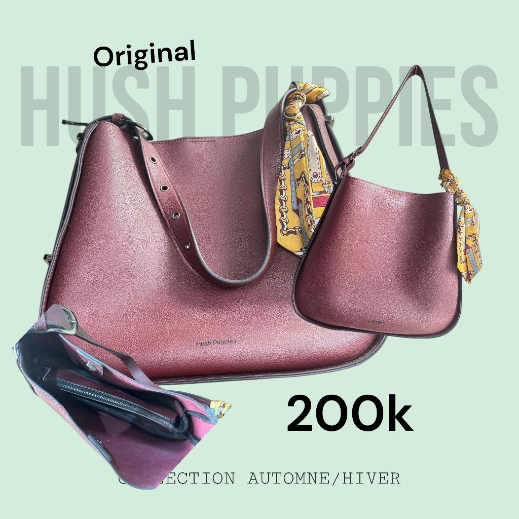 preloved tas hush puppies original