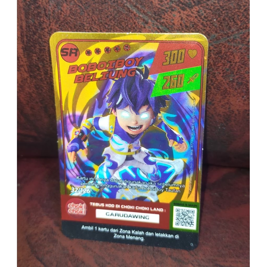 Kartu SR Boboiboy Beliung