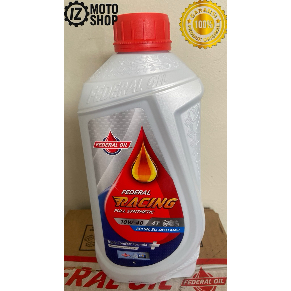Oli Motor bebek Federal Racing 10-40W 1Ltr / Oli Bebek / Oli Racing / Oli 4T