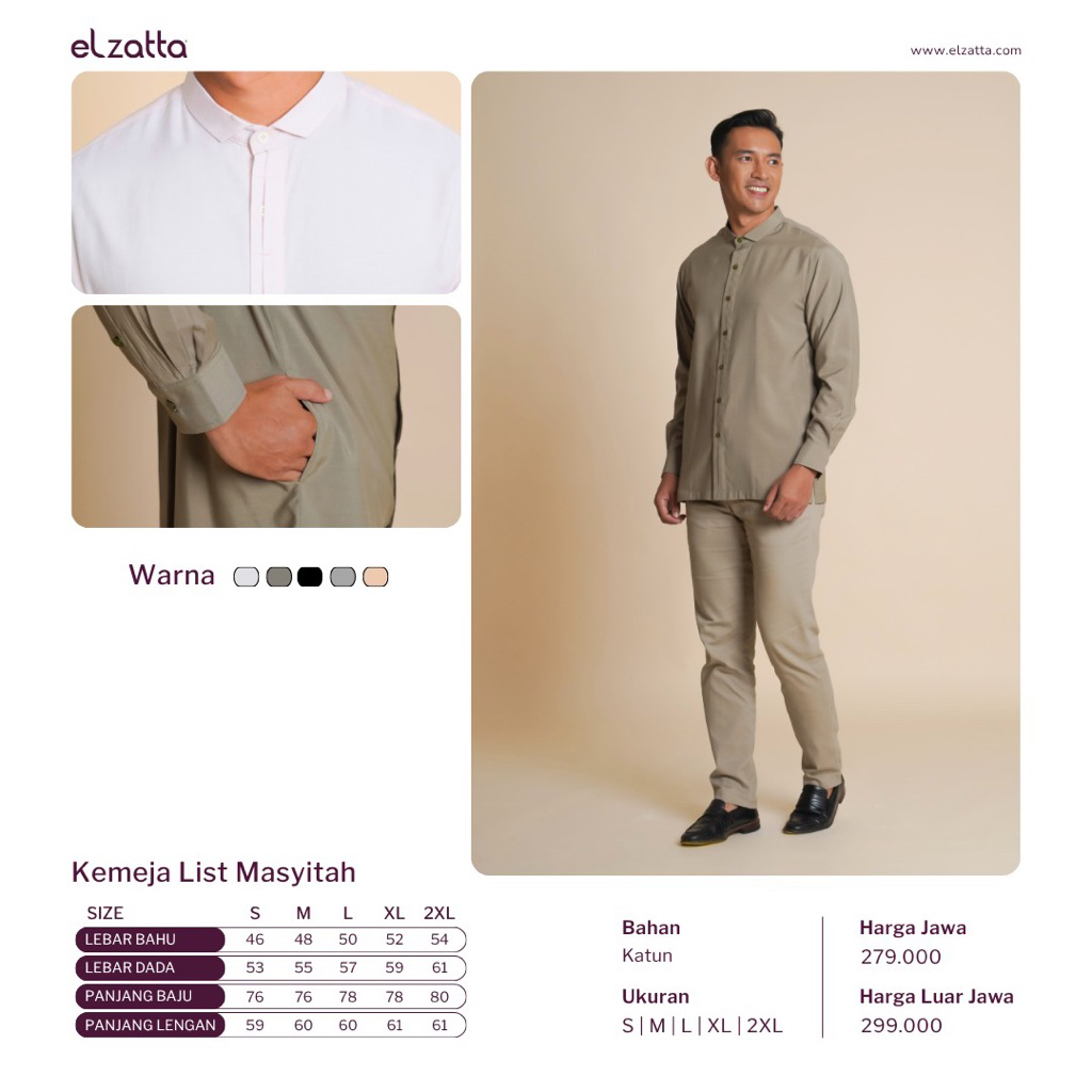 Kameja list masyitah elzatta koko elzatta
