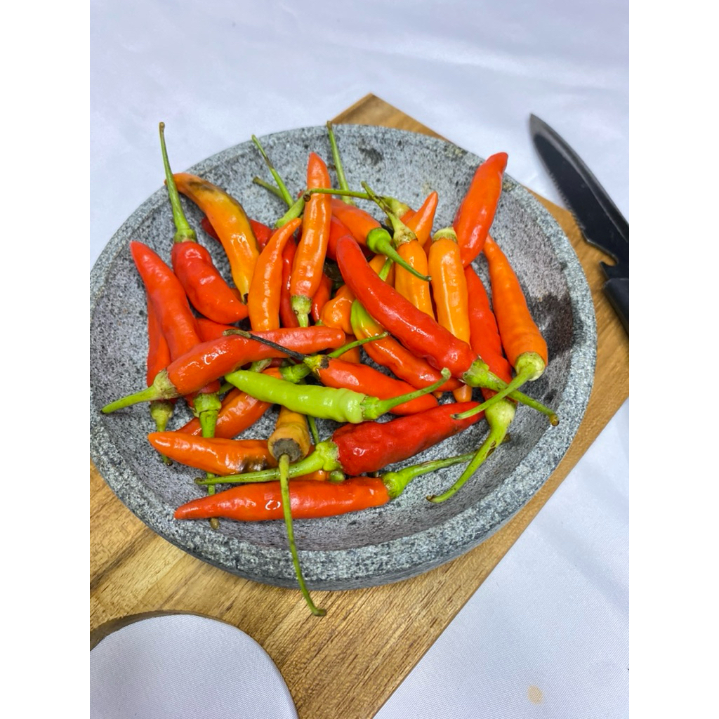 Cobek Batu Ukuran 20 cm Mesin Bubut (Free Ulekan)