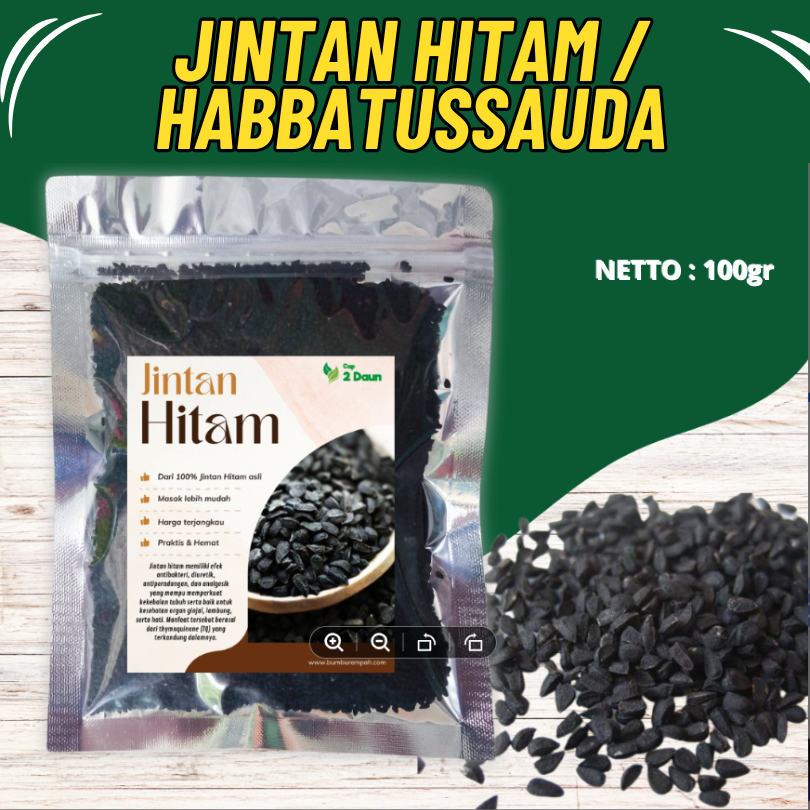 Jintan Hitam Hitam Asli Bumbu Memasak - Jintan Hitam Habbatussauda Non MSG