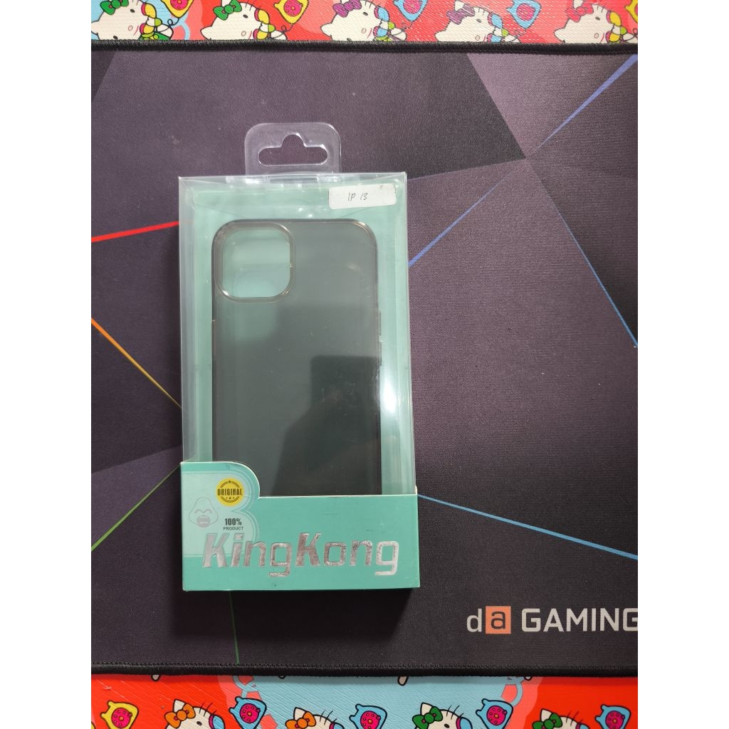 Case Iphone 13 merk KINGKONG Clear Black Smoke preloved
