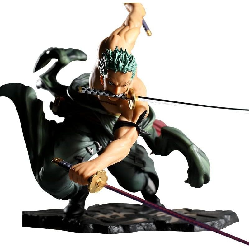 Roronoa Zoro Action Figure, Three Swords Zoro Anime Character Statue