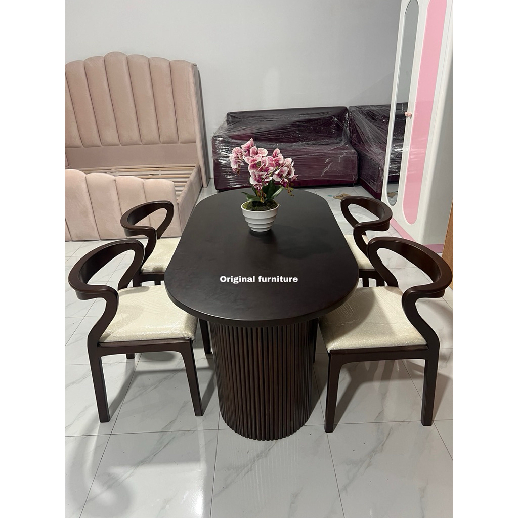 meja makan minimalis/meja makan salur/meja makan mewah