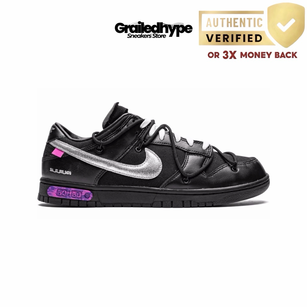 Nike Dunk Low x Off White Lot 50 of 50 Black