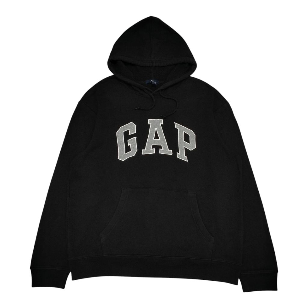 Hoodie GAP Logo Hitam Second Original
