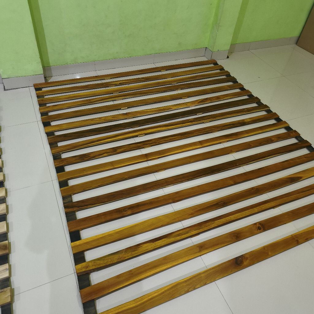 Dipan Gulung Dipan Lipat Kayu Jati Jawa Asli dipan tatami kayu jati