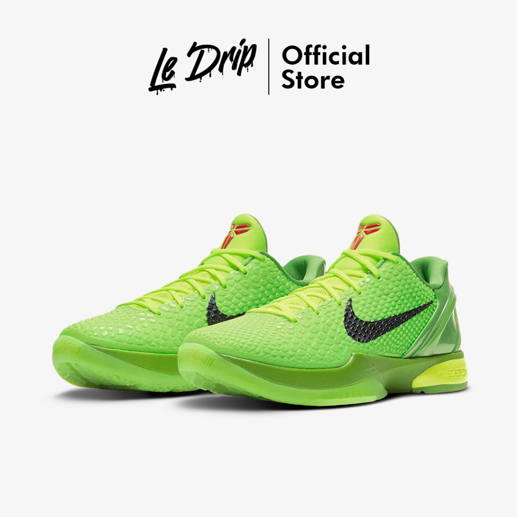 Nike Zoom Kobe 6 Protro Grinch 20 Green Apple Black Volt Crimson Green Authentic