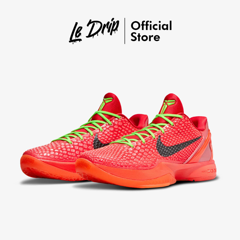 Nike Zoom Kobe 6 Protro Reverse Grinch 23 Bright Crimson Red Electric Green Authentic