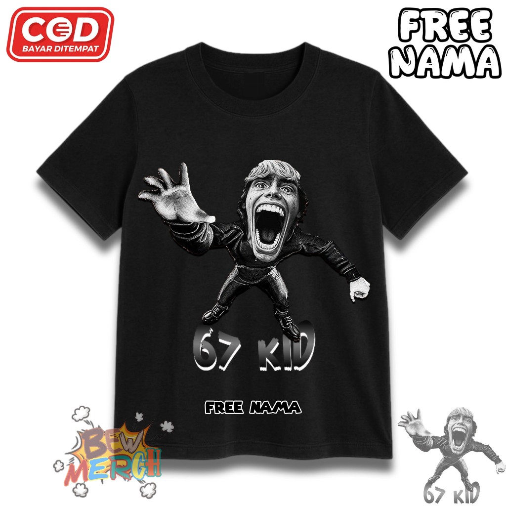Baju Kaos Anak Roblox SCP 67 KID - T Shirt Anak Gambar Roblox SCP 67 KID - Kaos Anak Free Nama