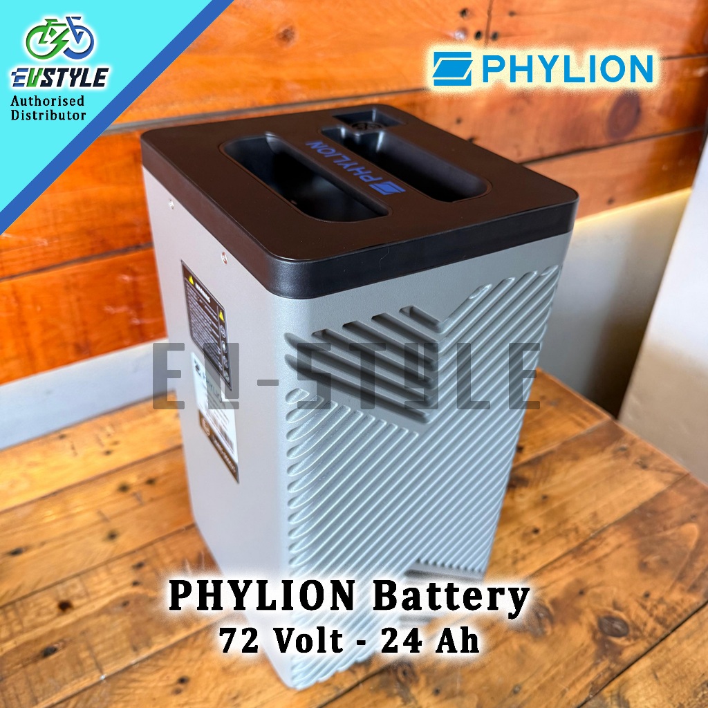 Baterai Motor Listrik PHYLION Lithium 72V - 24Ah, Garansi Full Replacement 2 Tahun