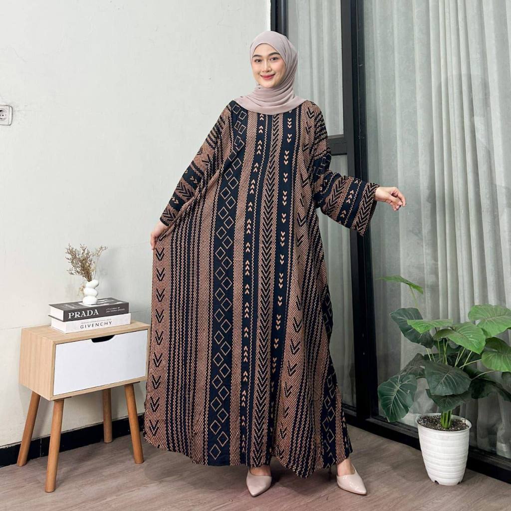 Kaftan Inara by Nisaa Abaya Kaftan Rayon Premium Jumbo Busui Homedress Abaya Kaftan Lebaran 2026