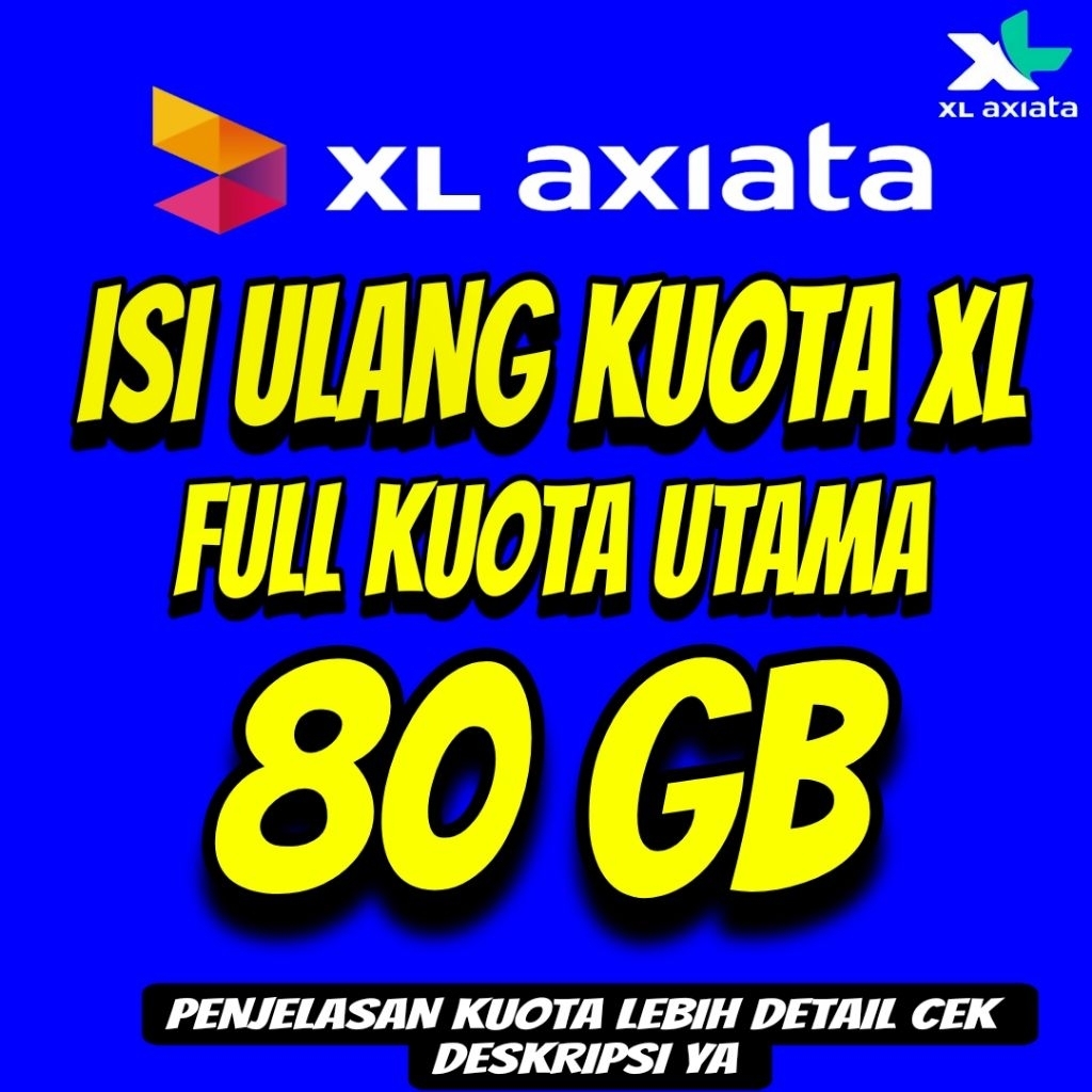 ISI ULANG KUOTA XL FLEXMAX 80 GB BULANAN MURAH PROSES CEPAT