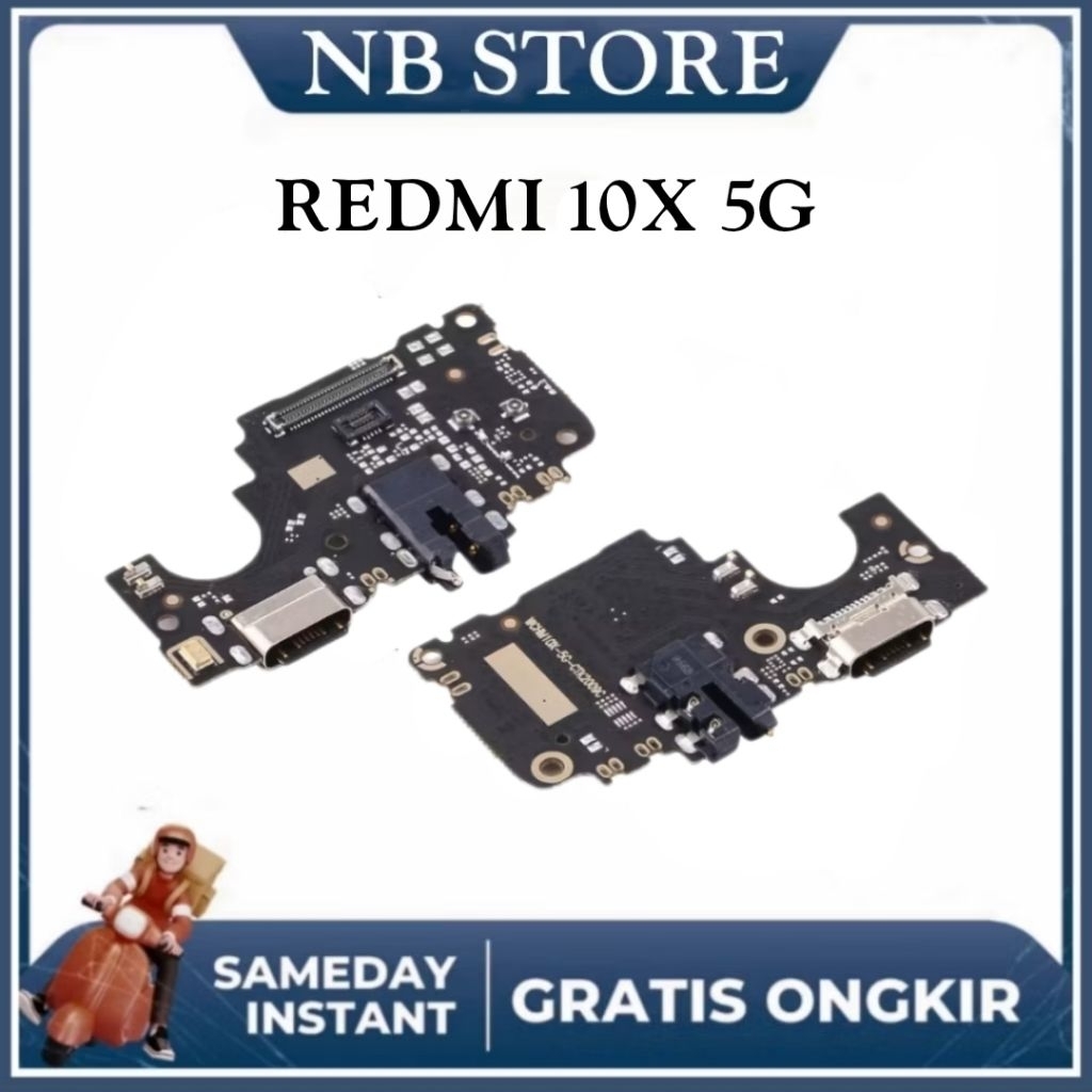 KONEKTOR XIAOMI REDMI 10X 5G CAS + MIC + CON HF PAPAN CAS + IC ORYGINAL