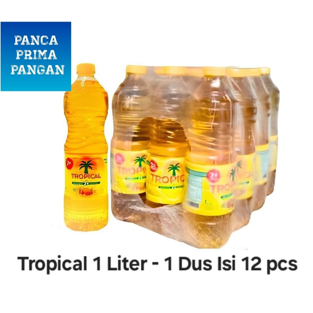 Minyak Goreng Tropical 1 Liter - 1 Dus isi 12 pcs