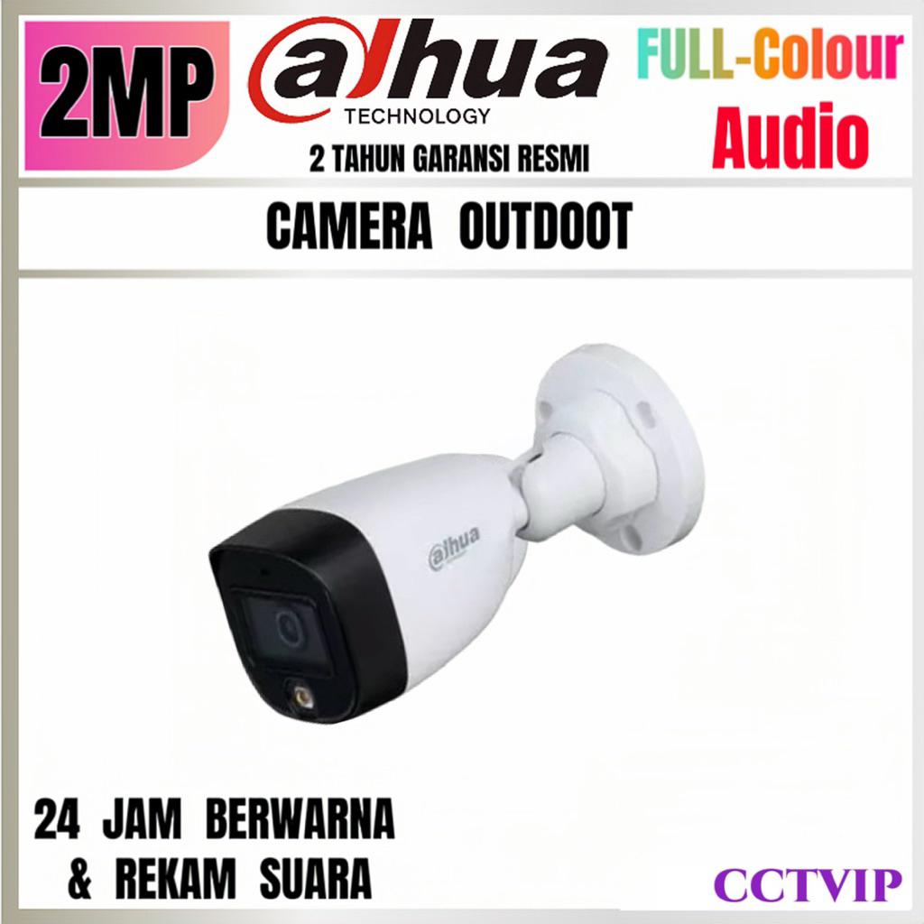 KAMERA  CCTV  DAHUA  2MP  FULL COLOR  AUDIO  OUTDOOR