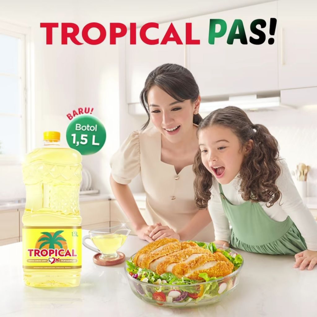 Tropical 1,5 Liter/Minyak Goreng Tropical 1500ml/Tropical Minyak Botol 1.5L