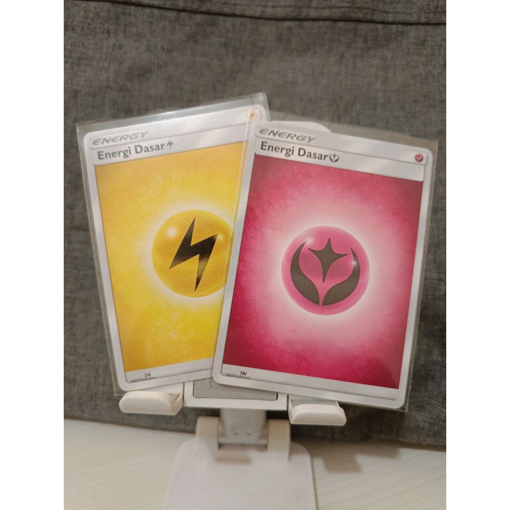 Kartu Energi Pokemon Psychic Lightning Normal Energi Bening Ganda Kartu Pokemon TCG Indonesia